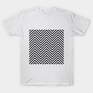 Chevron black and white pattern T-Shirt